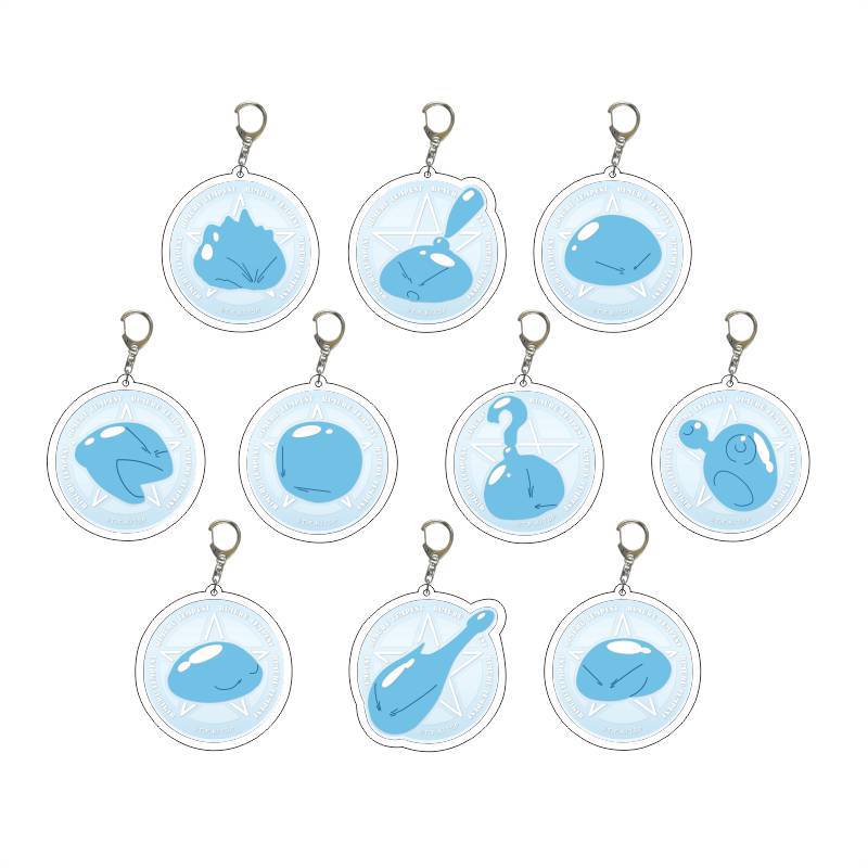 Genshin Impact Slime Acrylic A - Anime Merchandise Keychains ulasan dan harga