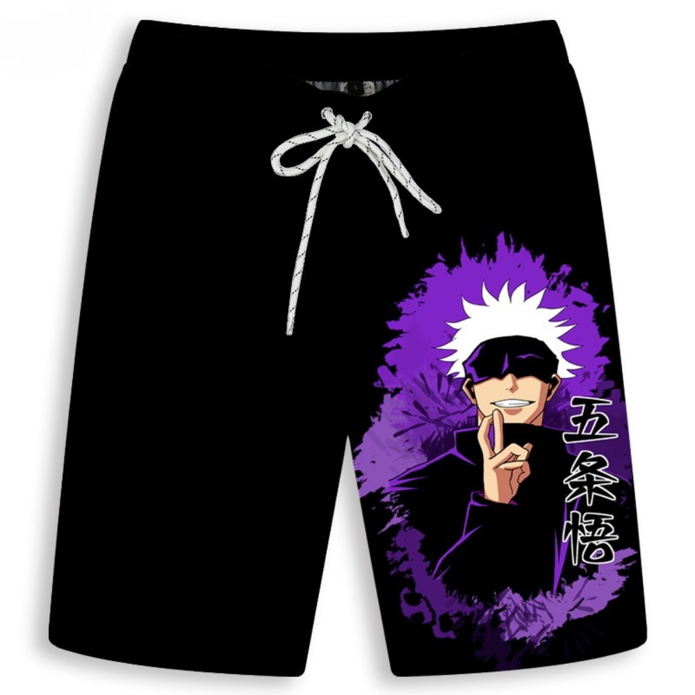 Men's Gojo Satoru Printed Shor - Anime Merchandise Store In Japan ulasan dan harga