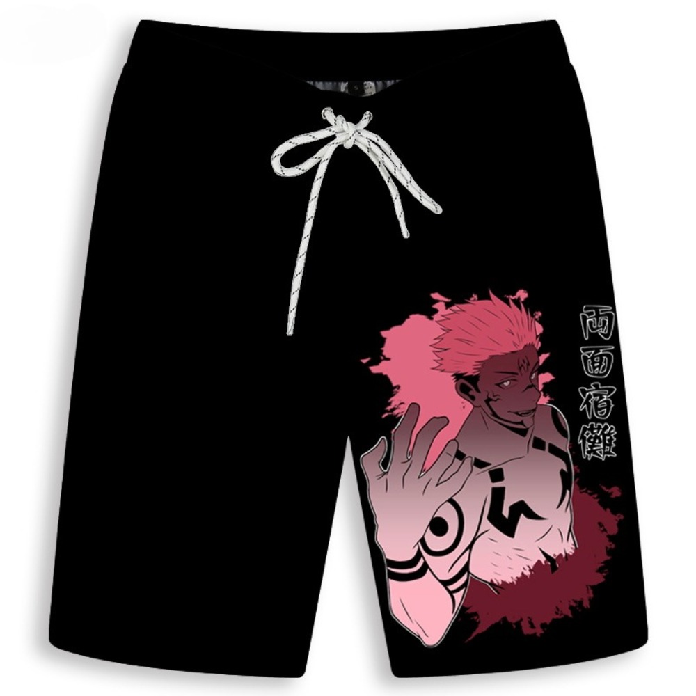 Men's Gojo Satoru Printed Shor - Anime Merchandise Store In Japan ulasan dan harga