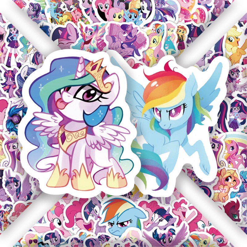 100pcs Cartoon My Little Ponys - Anime Merchandise ulasan dan harga
