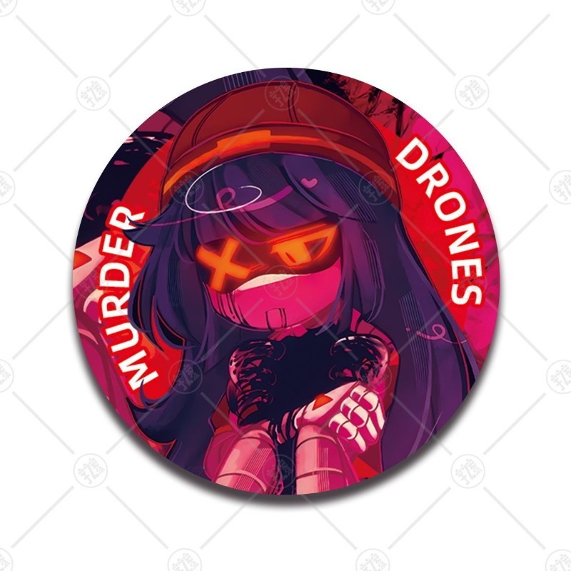 Murder Drones Cute Cartoon Ani - Pin Button Badge ulasan dan harga