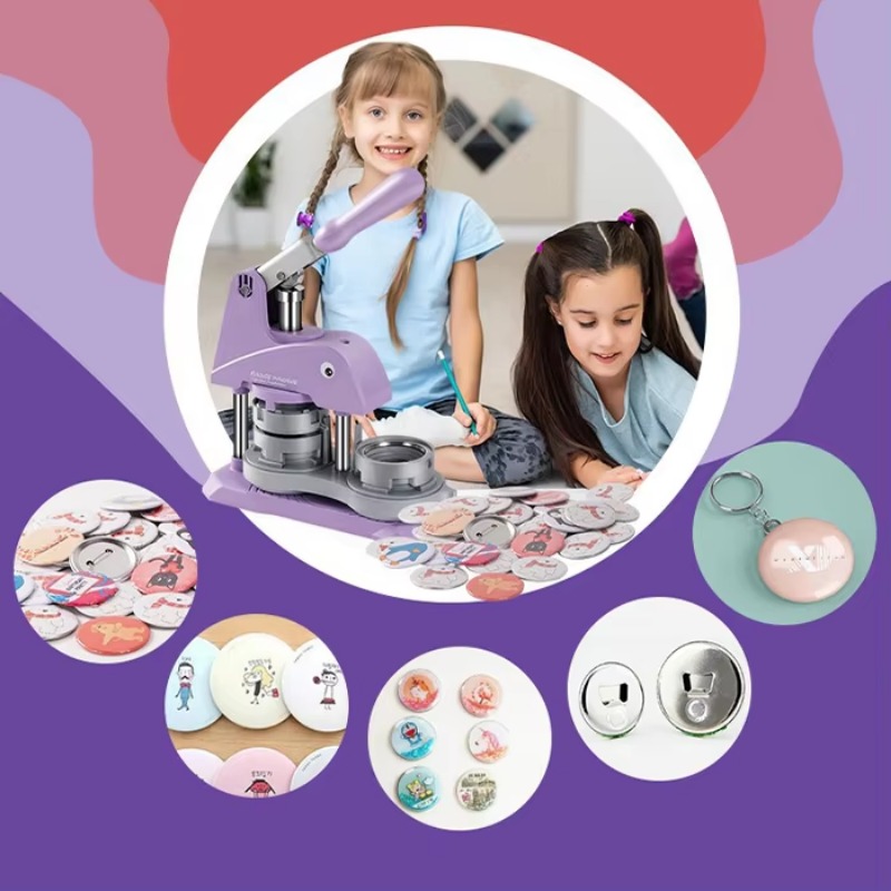 Purple 25MM 32MM 58MM Metal Ti - Pin Button Badge ulasan dan harga
