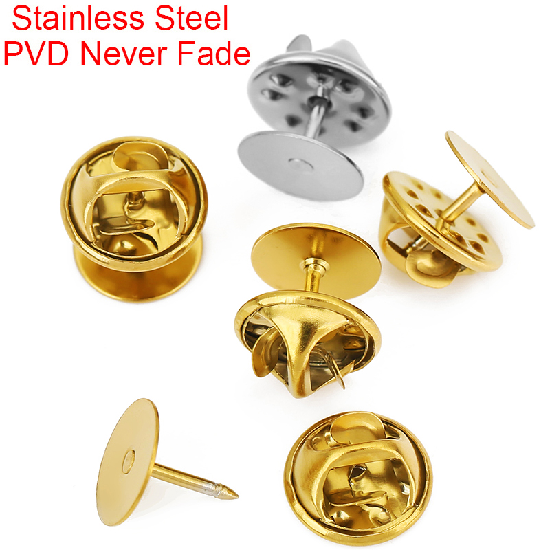 10sets Stainless Steel Brooch  - Pin Button Badge ulasan dan harga