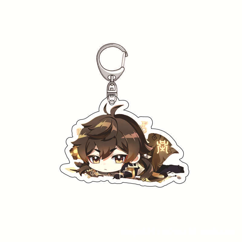 Genshin Impact Acrylic Keychai - Anime Merchandise Keychains ulasan dan harga